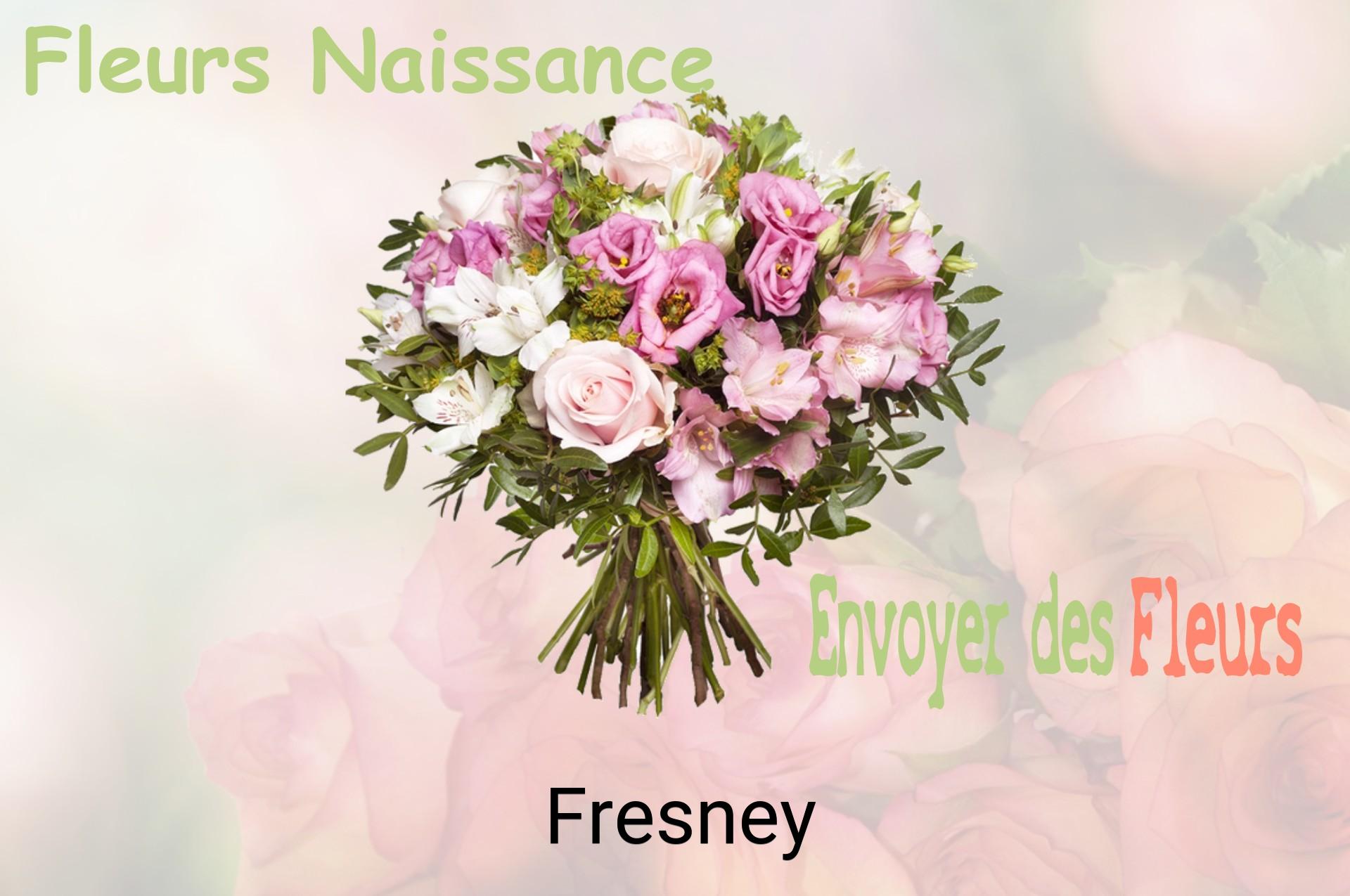 Bouquet de fleurs de naissance livré à Fresney